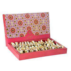 گز لقمه بادام 28 درصد با گیاه ترنجبین 450 گرمی