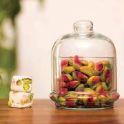 گز لقمه پسته ای در بطری شیشه ای